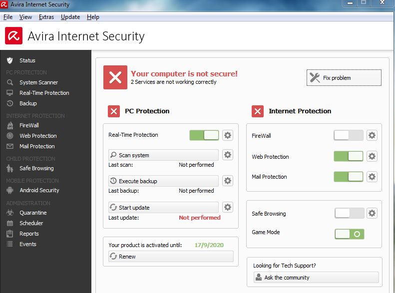 Avira Internet Security Serial Key 2014